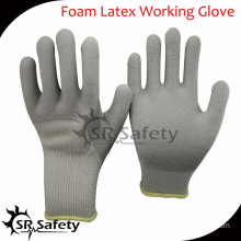 SRSAFETY 10G acrylic latex coated safety working gloves/winter gloves/glove latex cotton